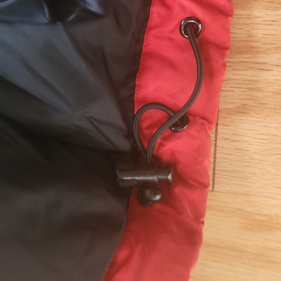 Old Navy Puffer jacket Orange Black long sleeves Large - Picture 10 of 17